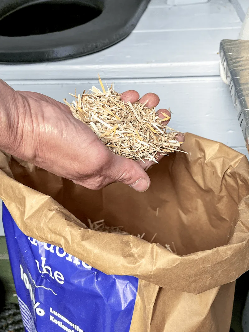 Huussikuivike järviruokorouhe