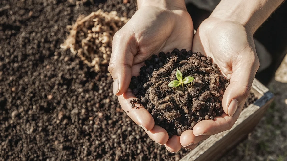 Inno-onni lampaanvillarouhe, multaa käsissä